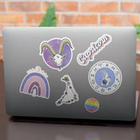 "Capricorn" stickers, vinyl sticker, sticker sheets, large stickers, removable stickers, printed in usa