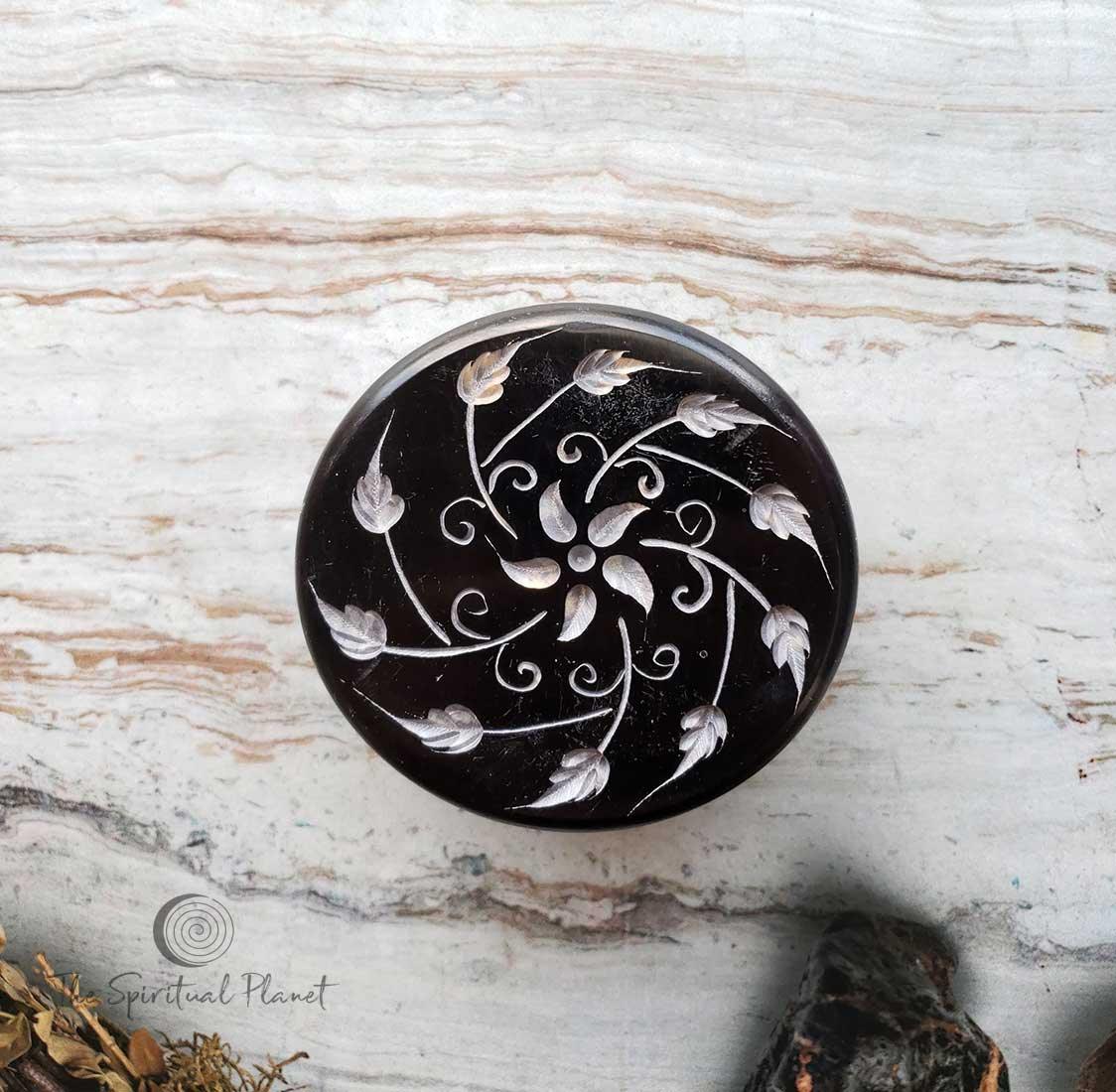 Soapstone Storage Box soapstone trinket box, soapstone jewlery box, carved soapstone box, trinket box, keepsake box