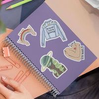 "Cosmic Vibes" stickers, vinyl sticker, sticker sheets, large stickers, removable stickers,printed in usa