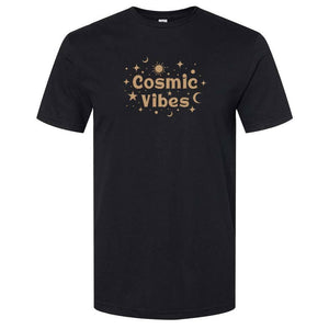 cosmic vibes print tshirt women gender neutral mens