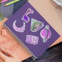 "Creepy Unicorn" stickers, vinyl sticker, sticker sheets, large stickers, removable stickers,printed in usa