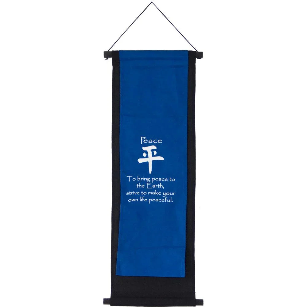 Peace on Earth Inspirational Wall Hanging banner spiritual banner yoga banner 