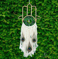 Hamsa Geode Dreamcatcher Dream Catcher Moon Dream Catcher Designs Macrame Large Dream Catcher Dreamcatcher