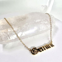 Gemini Necklace, Gemini Script Necklace, Gemini Zodiac Sign Necklace, Zodiac Gift, Gemini Name Necklace, Gemini Old English Necklace, GeminiGifts