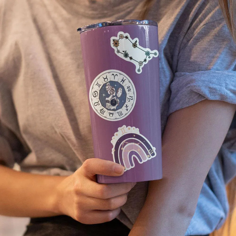 "Gemini" stickers, vinyl sticker, sticker sheets, large stickers, removable stickers,printed in usa