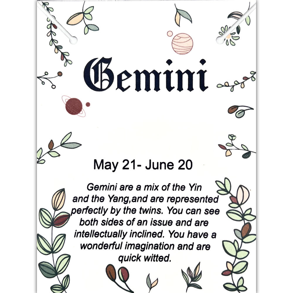 Gemini Script Necklace