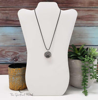 Lotus Lava Stone Locket aromatherapy necklace  essential oil