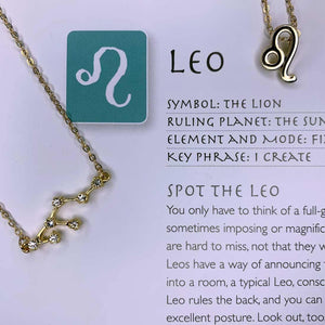 Zodiac Necklace, Astrology Necklace,Zodiac Constellation, Celestial Jewelry, Zodiac Charm Necklace