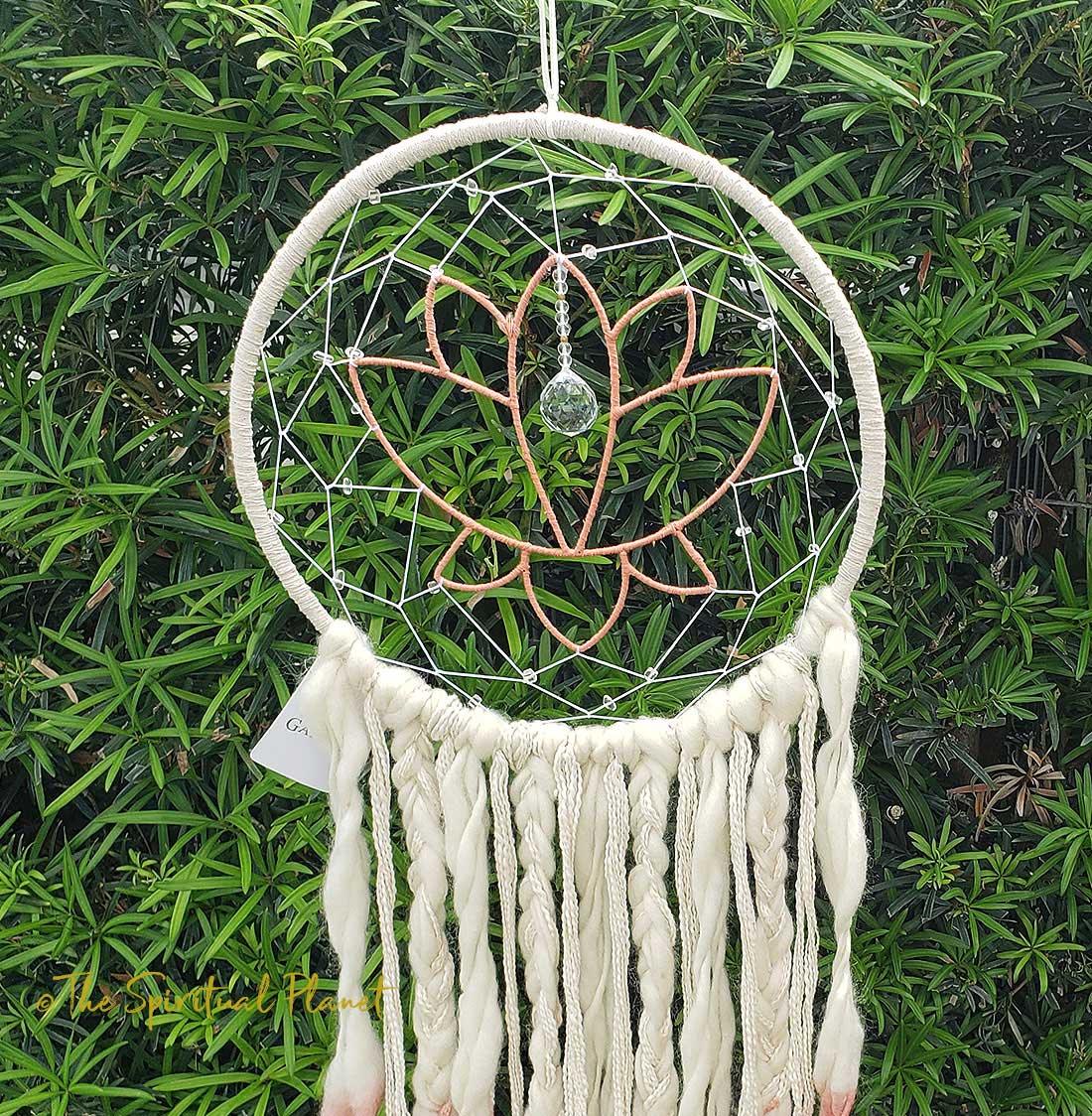 Lotus Crystal Dreamcatcher Dream Catcher Moon Dream Catcher Designs Macrame Large Dream Catcher Dreamcatcher