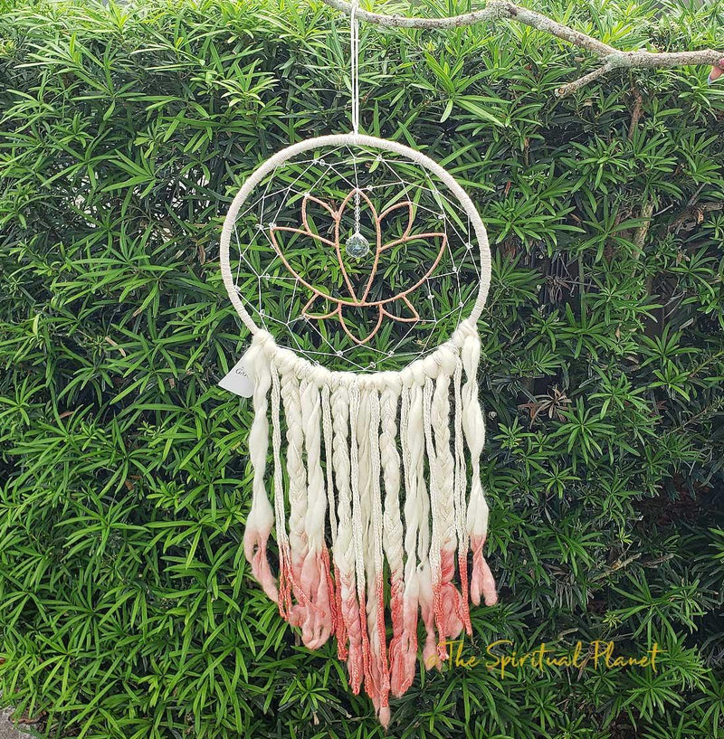 Lotus Crystal Dreamcatcher Dream Catcher Moon Dream Catcher Designs Macrame Large Dream Catcher Dreamcatcher