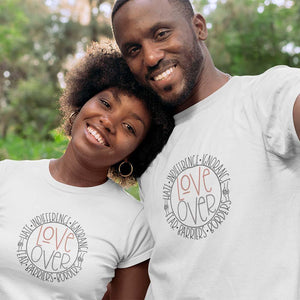 Love over print tshirt women gender neutral mens