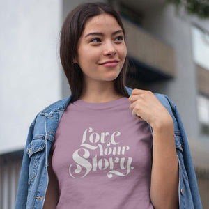 love your story print tshirt women gender neutral mens