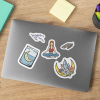 "Moon Lover" stickers, vinyl sticker, sticker sheets, large stickers, removable stickers,printed in usa