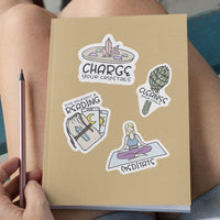 "Moon Ritual" stickers, vinyl sticker, sticker sheets, large stickers, removable stickers,printed in usa,