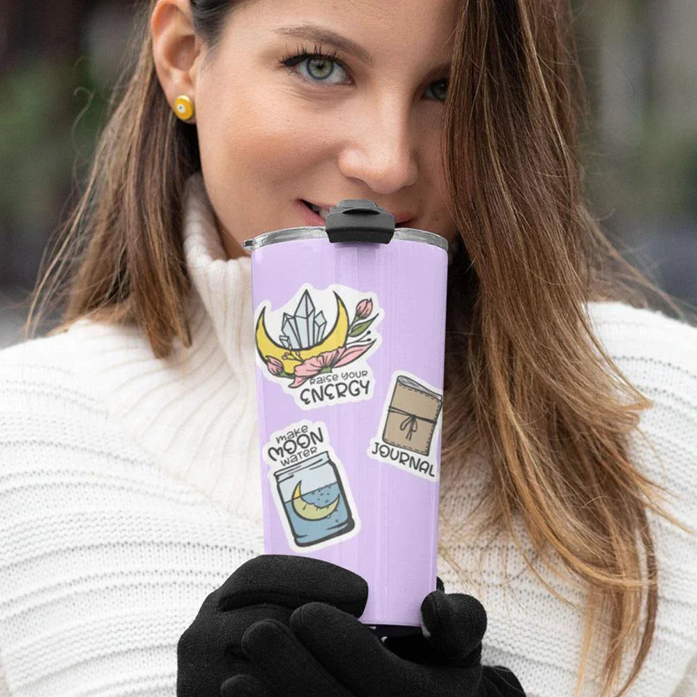 "Moon Ritual" stickers, vinyl sticker, sticker sheets, large stickers, removable stickers,printed in usa,