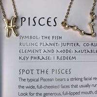 Zodiac Necklace, Astrology Necklace,Zodiac Constellation, Celestial Jewelry, Zodiac Charm Necklace