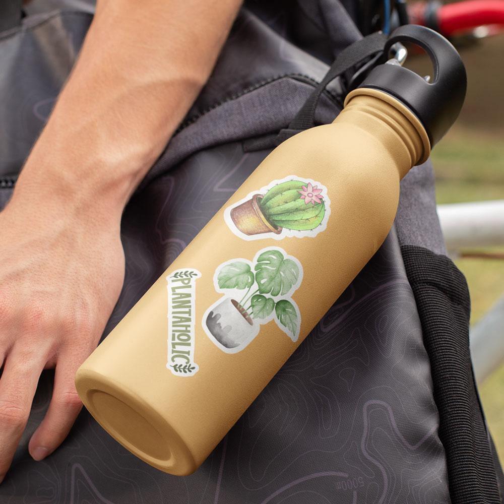 "Plantaholic" stickers, vinyl sticker, sticker sheets, large stickers, removable stickers, printed in usa