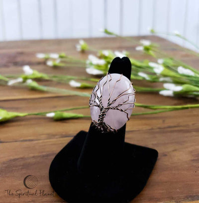 Tree of Life Ring, Tree of Life Teardrop Necklace, opalite, obsidian, Tree of Life Silver Heart Necklace, tiger eye, Silver Tree of Life Teardrop Necklace, wire wrapped stone, rose quartz, green aventurine, amethyst, necklace