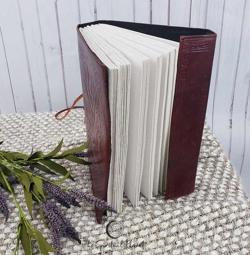 Tree of Life Leather Journal journaling journal ideas journal prompts journal entry writing notebook