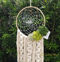 Desert Romance Dreamcatcher Succulent Dreamcatcher Dream Catcher Moon Dream Catcher Designs Macrame Large Dream Catcher Dreamcatcher
