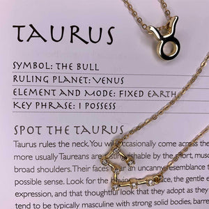 Taurus Zodiac Necklace - The Spiritual Planet