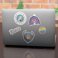 "Taurus" stickers, vinyl sticker, sticker sheets, large stickers, removable stickers,printed in usa