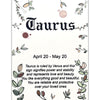 Taurus Script Necklace