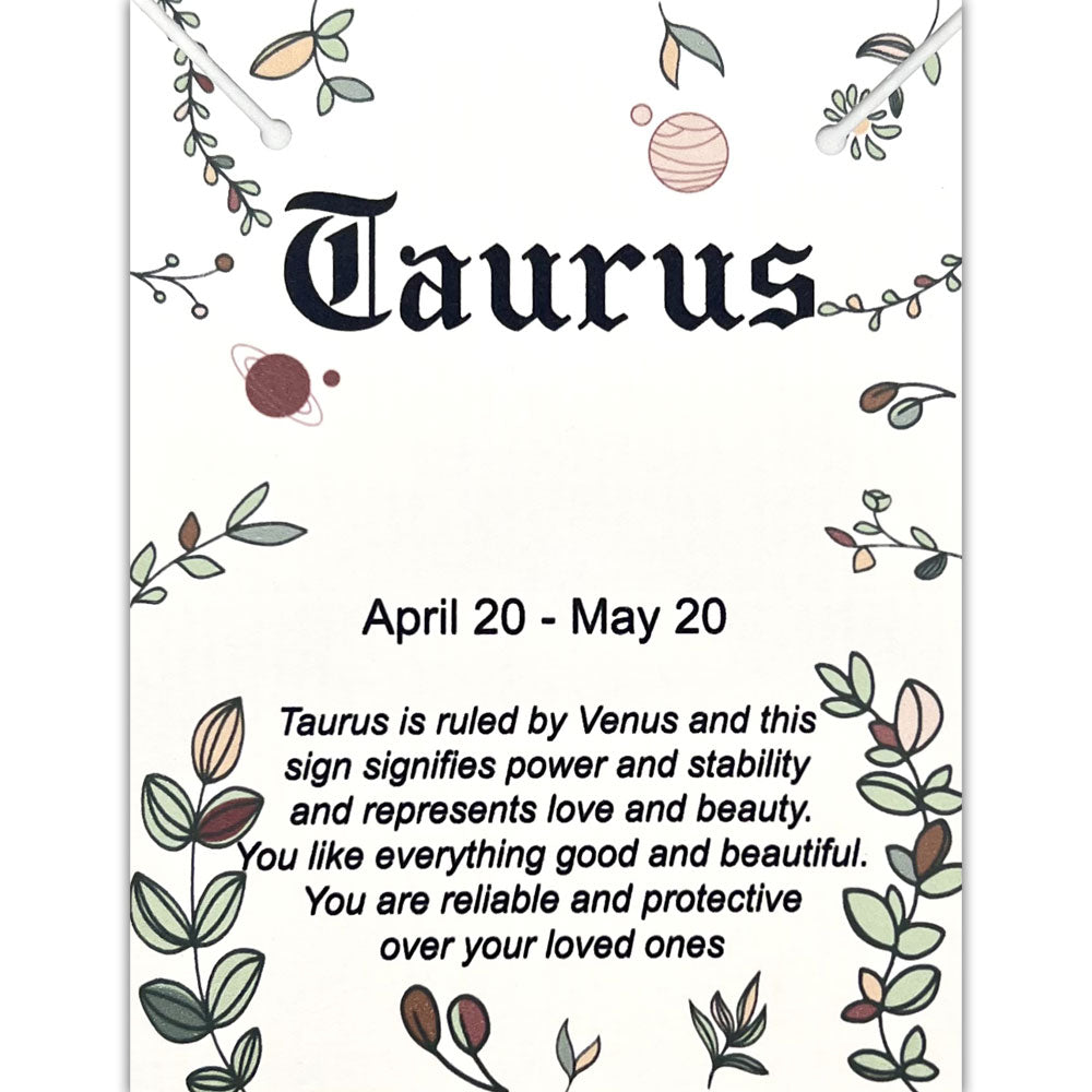 Taurus Script Necklace