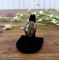 Tree of Life Ring, Tree of Life Teardrop Necklace, opalite, obsidian, Tree of Life Silver Heart Necklace, tiger eye, Silver Tree of Life Teardrop Necklace, wire wrapped stone, rose quartz, green aventurine, amethyst, necklace