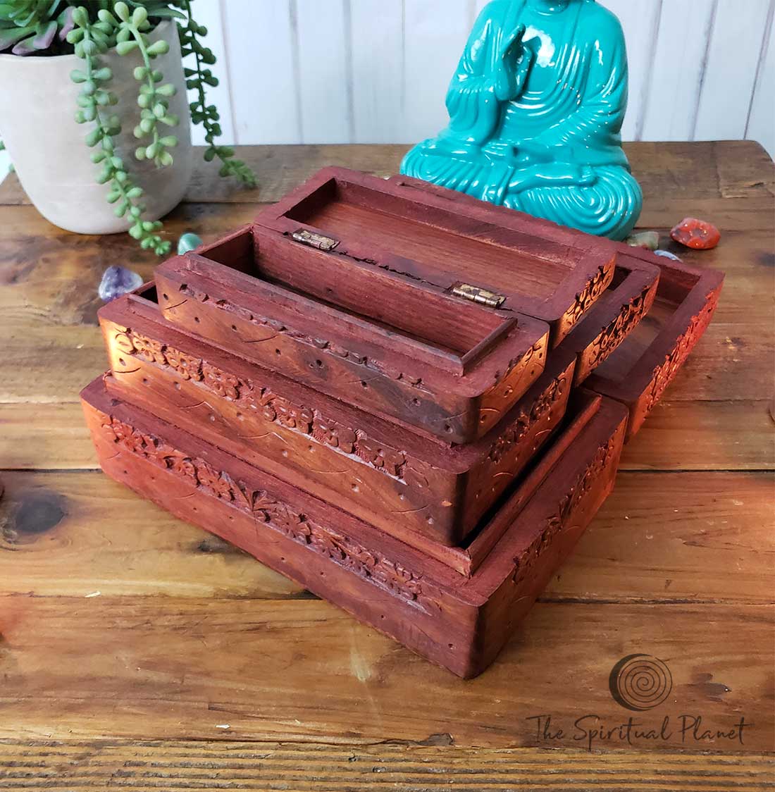 Nested Flower Keepsake Boxes