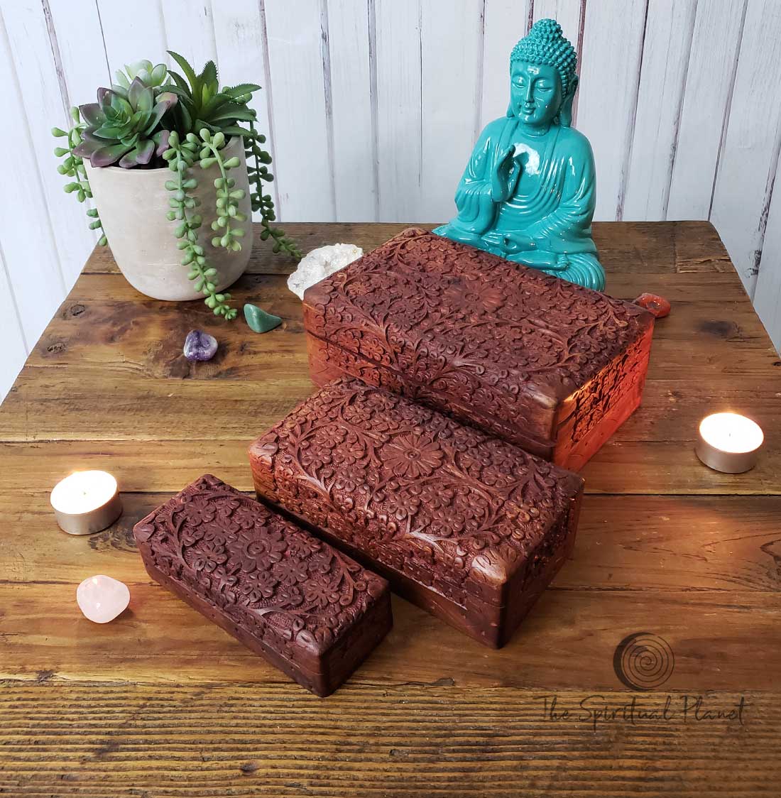 Nested Flower Keepsake Boxes