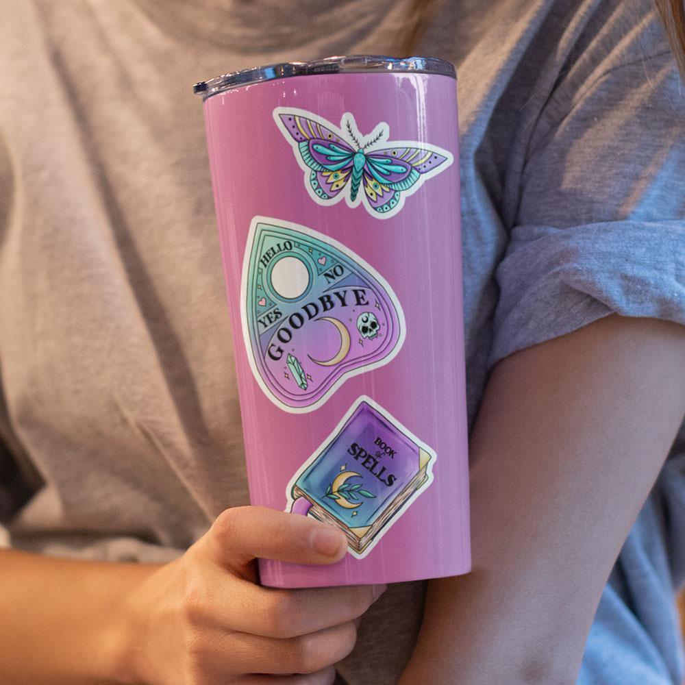 "Violet Witch" stickers, vinyl sticker, sticker sheets, large stickers, removable stickers,printed in usa