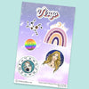"Virgo" stickers, vinyl sticker, sticker sheets, large stickers, removable stickers, printed in usa