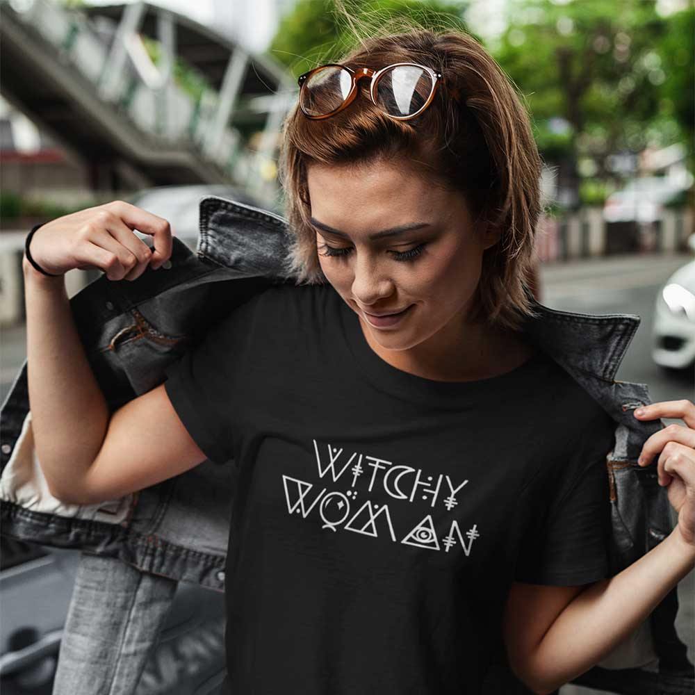 Witchy Woman Black Women's T-Shirt - The Spiritual Planet
